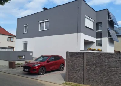 Zateplení fasády, soklu a úprava schodiště Ostrava-Lhotka