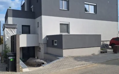 Zateplení fasády, soklu a úprava schodiště Ostrava-Lhotka
